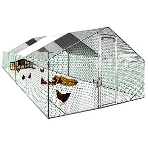 XXL Chicken Run – 24m² Galvanized Steel Park with Reinforced Structure
