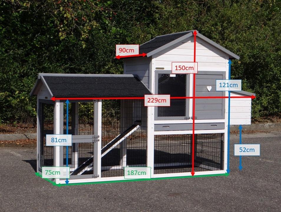 Prestige Medium White Chicken Coop