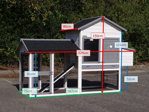 Prestige Medium White Chicken Coop