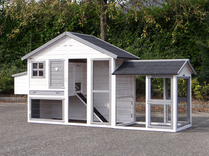 Holiday Medium Chicken Coop White-Grey